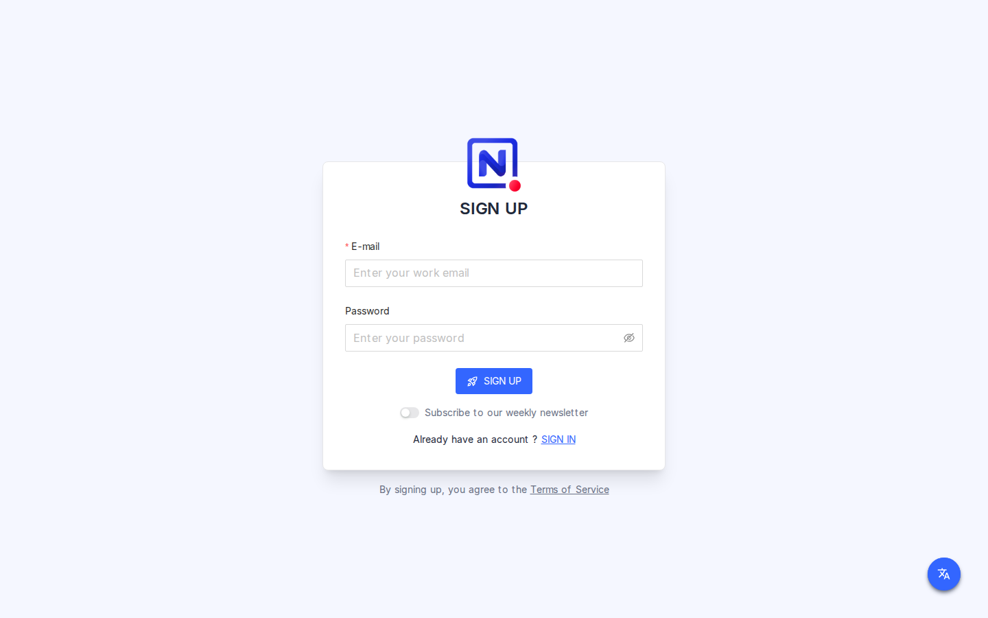 signup